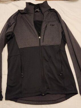 Outdoor Research Full Zip Jacket Men Large Black Vigor Sweater